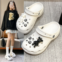 New Violent Bear Cloud Dove Cave Shoes Sandals Women Outwear Dins Tide Slippers Non-slip Thick Bottom Seaside Beach Shoes Summer