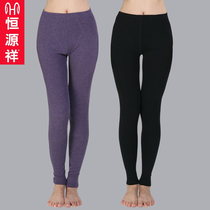 Hengyuan Xiang Lady Warm Pants Autumn Winter Double Layer Modale Heat Storage Beating Bottom Autumn Pants Thickened Color Ram Sashimi Pants
