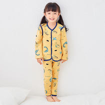 Children Cavet warm suit Three sets of boys Girls Thickened Kan Shoulder Underwear Autumn Winter Baby Clothes 3-5