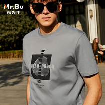 Mr Bu horse cotton short sleeve T-shirt male spring summer fashion retro printed T-shirt man GT01113