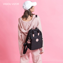 VISIOU VIZOR Korean version of the shoulder bag female 2019 new fashion trend nylon fabric lightweight casual backpack female