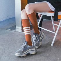 Medium long tube socks stockings women tide thin half socks women Spring Summer calf socks women tide ins Japanese knee socks