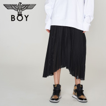 boylondon skirt women 2020 bronzing Eagle print mesh stitching long dress B201WF401102