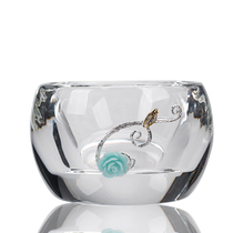 Kiln Japanese creative heat-resistant glass crystal glass kung fu tea hammer Glass Personal Cup