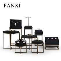 FANXI jewelry rack display rack Black metal ring bracelet earring rack Jewelry display props