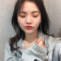 Pate heart jewelry face thin super fairy long tassel ear line Korean temperament personality earrings earrings stud earrings female