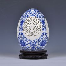 Jingdezhen ceramic living room vase hollow rich egg home decoration antique crafts modern jewelry ornaments