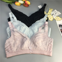 Gu Fei thin section big chest show small sexy lace underwear women gather sub-breast anti-sagging full cup comfortable bra