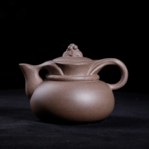 Great promotion special offer 90 s purple sand five factory old pot Double Butterfly Yingchun 370cc early Old section mud purple sand pot