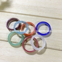 Fashion Creative colored glass ring beautiful girl hand decoration birthday small gift small gift one yuan Mall