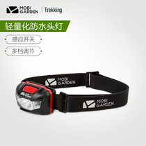 Makodi Outdoor Hiking Camping waterproof head-mounted LED strong light super bright charging induction night fishing headlight