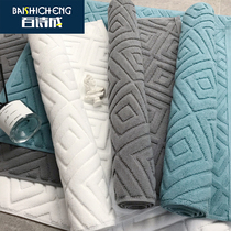 Hotel toilet door toilet Bathroom Kitchen Cotton floor towel non-slip mat Soft thick absorbent floor mat Foot mat