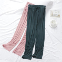 Mens and womens couple pajamas thin home pants summer Modal casual loose large size high elastic air conditioning home pants summer