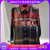 hazzys haggis domestic women autumn casual cotton long sleeve shirt ASCSK18CK01 1290