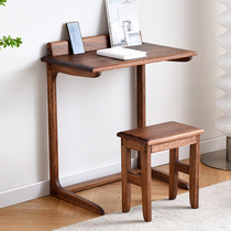 Solid wood sofa side a few C-type bedroom bedside living room student home small desk simple movable small side table