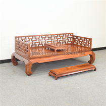 Moyun Guxuan Mahogany Furniture Rosewood Big Fruit Red Sandalwood Wanzi Hollow Arhat Bed Sofa Bed Chinese Style Solid Wood Couch