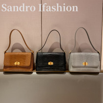 French Sandro Ifashion leather underarm bag 2021 new womens bag cross body shoulder bag