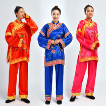 Yangge costume performance costume 2018 new female adult middle-aged and elderly square dance costume suit plus fat plus size matchmaker