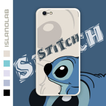 Apple 6splus phone shell full package shot anti-fall 6s liquid silicone gel soft shell straight side personality creative tide card iphone6 suitable for men and women new apple 6plus shell mesh red ins