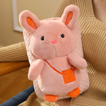 Explosion-proof cartoon hot water bag charging baby plush cute belly heating palace warm hand bag warm bag