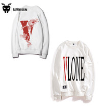 Spot vlone mr rabbit China Dragon Sweat T-shirt Miami Big V long sleeve limited Tide Fujiwara Hiroshi