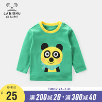 Price 65 (clearance)Rabbi Tree Boy long-sleeved T-shirt Male baby base shirt Childrens T-shirt baby top