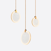 New Chinese modern creative designer Coffee hall Costume Shop Restaurant Bar bedside Bedside Imitation Cloud Stone Small Chandelier