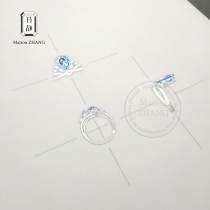  Gem practice card ring three-view Maison ZHANG jewelry hand-painted tutorial Zhang Xiaojing jewelry hand-painted card