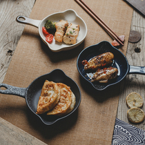 Japan-style Net Red Oven Baking Baking Tray Creativity Cute ceramic Home with handle Western cutlery dish