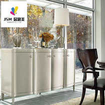 JSM American solid wood dishes dinner side wine cabinet high-end entrance hall decoration porch cabinet living room bedroom TV cabinet