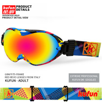 Ski glasses equipped with goggles double-layer anti-fog adult men and women mountaineering snow myopia