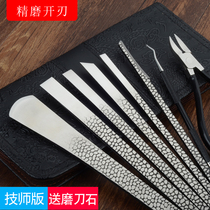 Yangzhou three knives professional pedicure knife set nail clipper to death skin knife callouser nail manicure tool