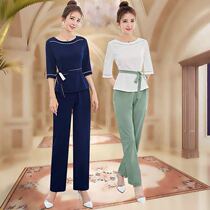 2020 new beautician work clothes women suit sauna foot bath technician beauty salon SPA work clothes high end