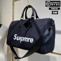 Large capacity short-distance travel bag mens handbag luggage bag female travel light fashion leisure business travel