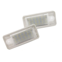 Suitable for Audi A3 S3 S3 A6 A6 Q7 Q7 lamp 18LED white light transparent frame white cotton 2