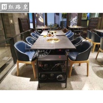 Smoke-free Korean purification barbecue table self-service barbecue table smokeless hot pot table new smokeless electric oven table Commercial