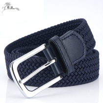 3 4CM canvas elastic elastic waist belt mens and womens pin buckle canvas belt young students woven canvas belt