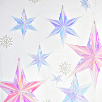 Birthday party decoration pendant Laser colorful five-pointed star Frozen snowflake shopping mall event decoration