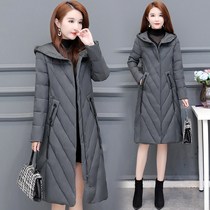 Cotton coat women 2021 New Korean winter jacket 30 years old loose hooded long down cotton jacket temperament jacket