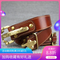 Cavalry Closed Belt Knight Belt Handmade Campaign Left Left Belt Belt Customized Leisure Pants Young Men