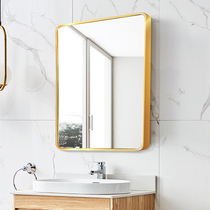 Nordic square bathroom mirror Decorative mirror American bathroom mirror Bathroom wall mirror Bedroom dressing mirror Makeup mirror