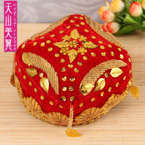 Xinjiang dance hat handmade embroidered beading hat little flower hat Uyghur hat handmade sequin