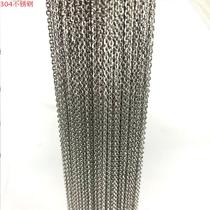 304 new stainless steel welding chain Ten O character chain learning chain iy jewelry collar necklace accessories small tag chain