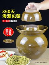 Flooded vegetable jar kimchi household old-fashioned small jar old-fashioned jar pickle jar ceramic pickle clay pickle container