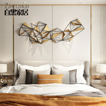 Modern light luxury metal wall decoration living room sofa background wall geometric wall Wall creative soft bedroom wall decoration pendant