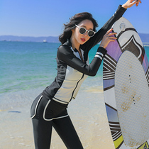 2019 New diving suit trousers long sleeve zipper jellyfish dress thin snorkeling surfing swimsuit