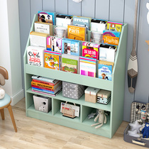 Childrens minimalist small bookshelves landing students Painted Frames Home Children Simple Bookcase Baby Toys containing shelves