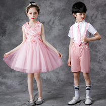 June 1 childrens performance clothes boys and girls performance clothes dress dress little girl dance princess dress host lead singer