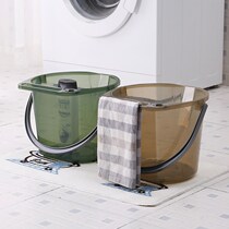 Household mop bucket car wash bucket with water pipe clamp thickened large portable bucket water storage bucket washing bucket plastic bucket