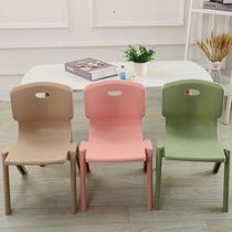 Childrens chair folding chair simple back chair colored bench household plastic small stool small chair for children